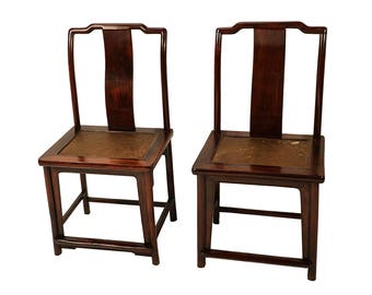 Pair Ming Dynasty style 19 century Chinese Chairs