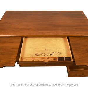 Mid-Century Walnut Large Executive Desk image 6
