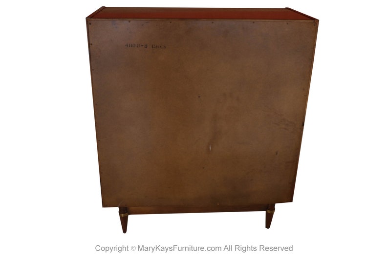 Mid Century American of Martinsville High Boy Walnut Dresser Chest image 7