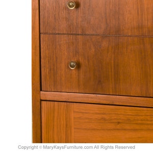 Mid-Century Modern Tall Walnut Dresser image 2