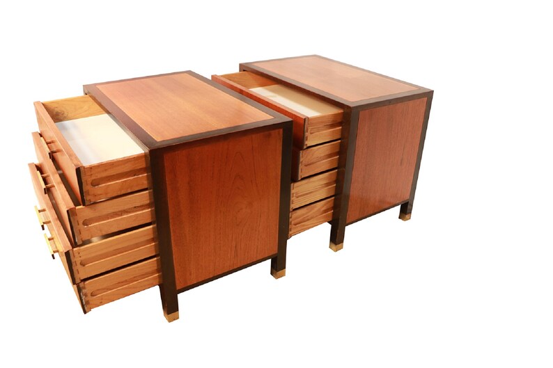 Pair Mid Century Harvey Probber Nightstands End Tables image 6