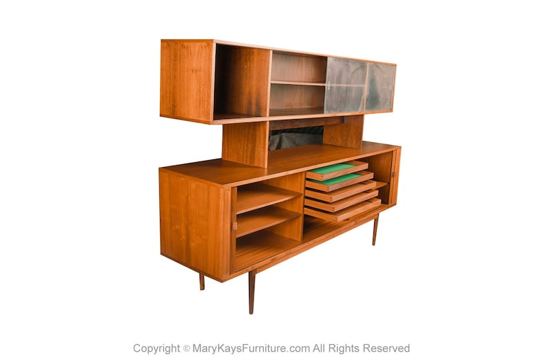 Danish Mid Century Credenza Hutch Jens Quistgaard Peter Lovig image 5