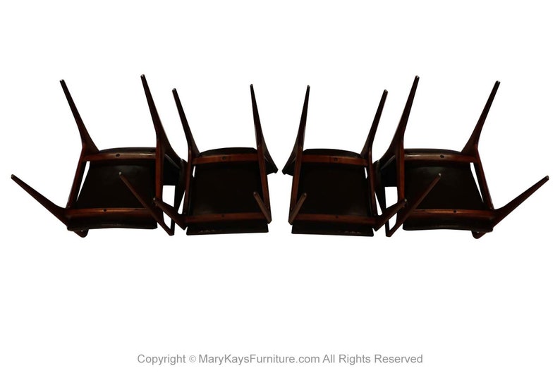 Mid Century Vladimir Kagan Sculpted Sling Dining Chairs Model VK 101 and VK 101A image 6