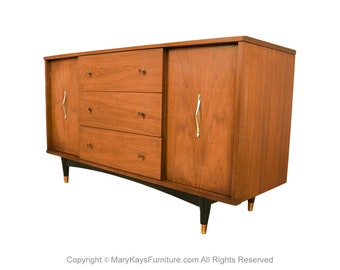 Mid-Century Credenza Dresser Cabinet