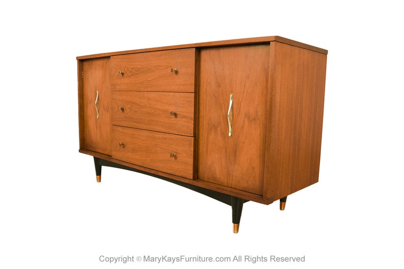 Mid-Century Credenza Dresser Cabinet image 1
