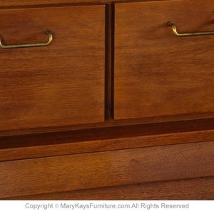 Mid Century American of Martinsville High Boy Walnut Dresser Chest image 9