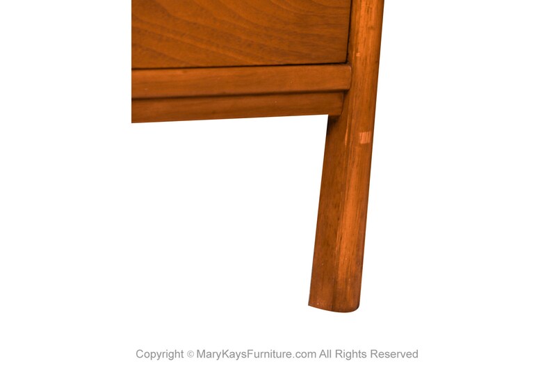 Mid-Century Walnut Weave Pattern Long Dresser image 7