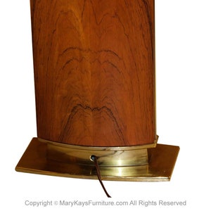 Large Laurel Rosewood Solid Brass Table Lamp image 10