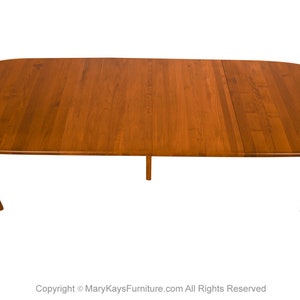 Danish Teak Rounded Corners Extendable Rectangle Dining Table image 2