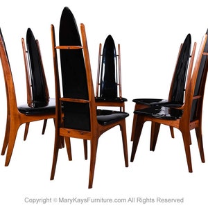 Mid Century Highback Dining Chairs Attributed to Adrian Pearsall image 10
