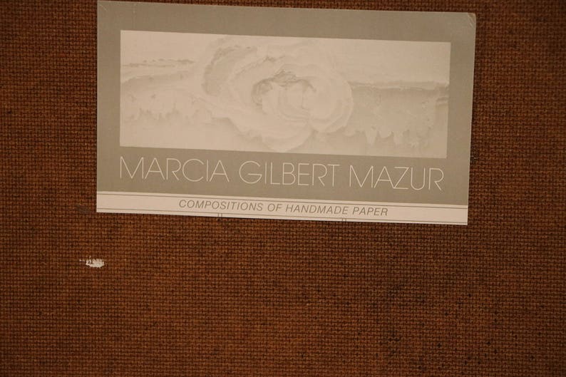 Marcia Mazur-Gold and Ross Mazur Mid Century Handmade Paper Sculpture image 10