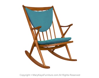 Teak Rocking Chair by Frank Reenskaug