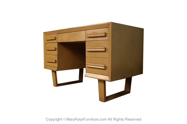 Mid Century Modern Double Pedestal Desk image 3