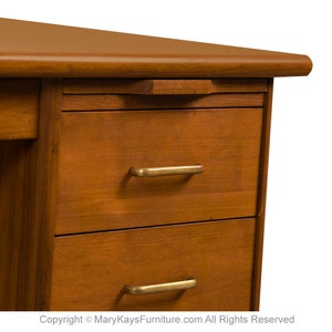 Mid-Century Walnut Large Executive Desk image 8