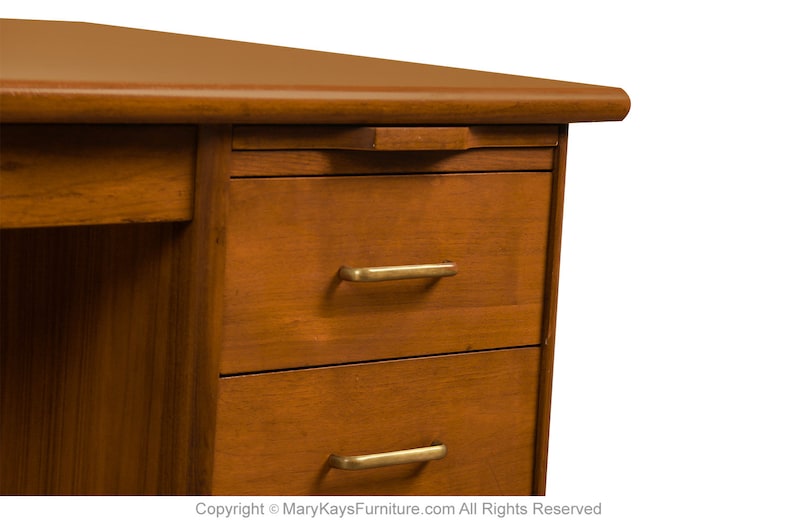 Mid-Century Walnut Large Executive Desk image 8