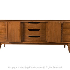 Cómoda Credenza de mediados de siglo Bassett Mayan imagen 7