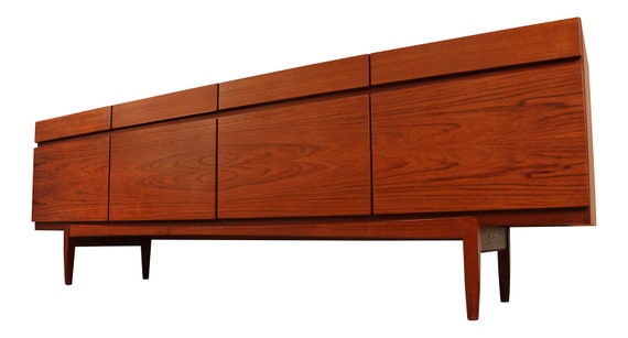 Faarup Mid Century Kofod Larsen Model No 66 Teak Sideboard Etsy