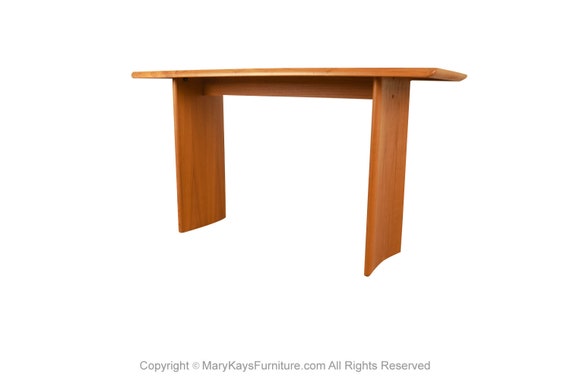 Mid century Teak Danish Console Sofa Foyer Table Etsy Canada
