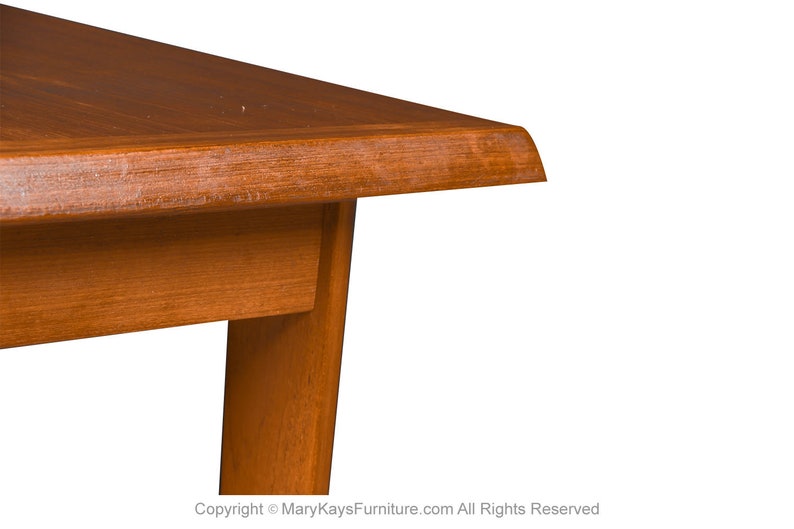 Large Dining Table Mid Century Teak Danish Expandable image 9