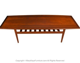 Grete Jalk for Glostrup Mid Century Danish Modern Rosewood Coffee Table