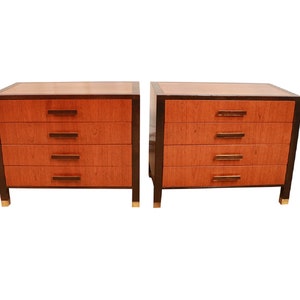 Pair Mid Century Harvey Probber Nightstands End Tables image 3