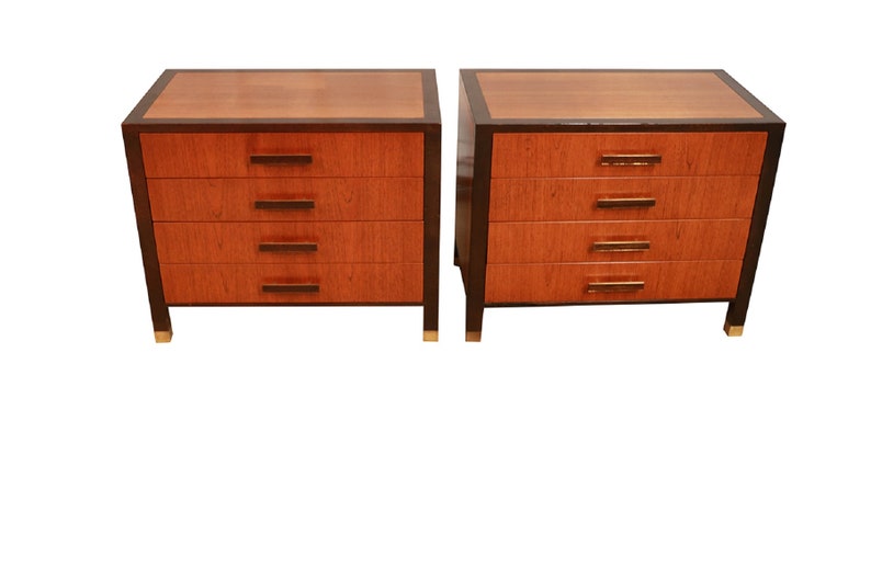 Pair Mid Century Harvey Probber Nightstands End Tables image 5