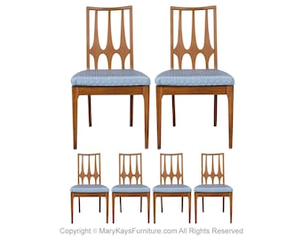 Mid Century Broyhill Brasilia Walnut Dining Chairs