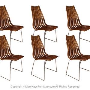 Norwegian Modern Hans Brattrud Scandia Rosewood Dining Chairs image 1