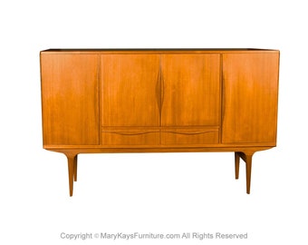 Mid Century Teak Highboard Sideboard Credenza Lyby Mobler