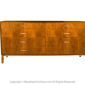 Mid Century Walnut Dresser Founders Furniture Attributed to Jack Cartwright