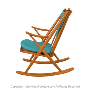 Teak Rocking Chair by Frank Reenskaug image 7