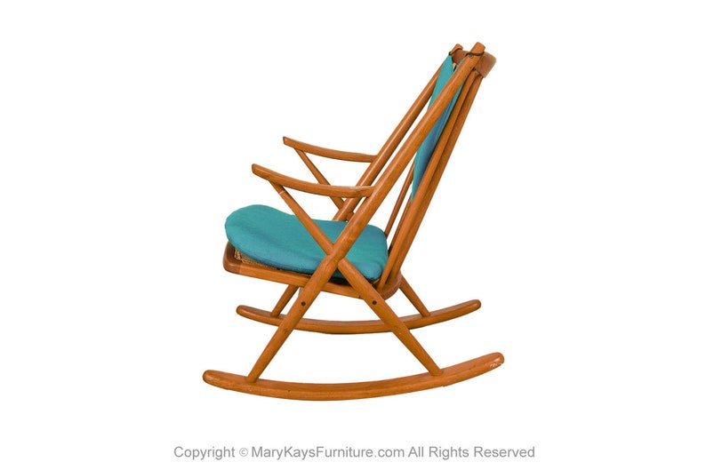 Teak Rocking Chair by Frank Reenskaug image 7