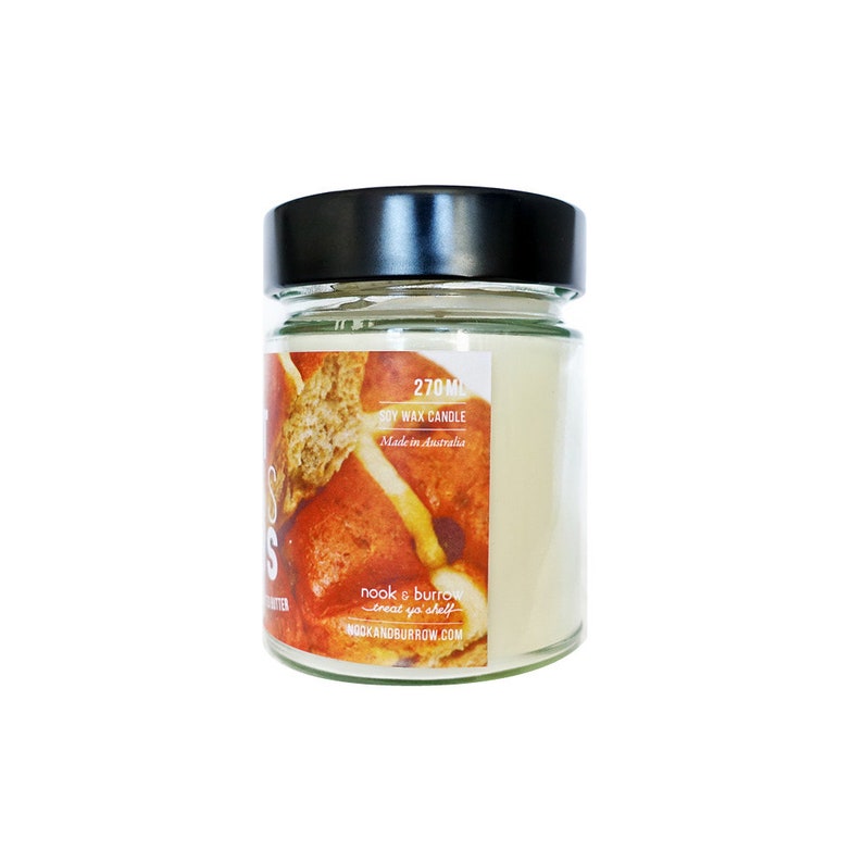 HOT CROSS BUNS soy wax candle image 3