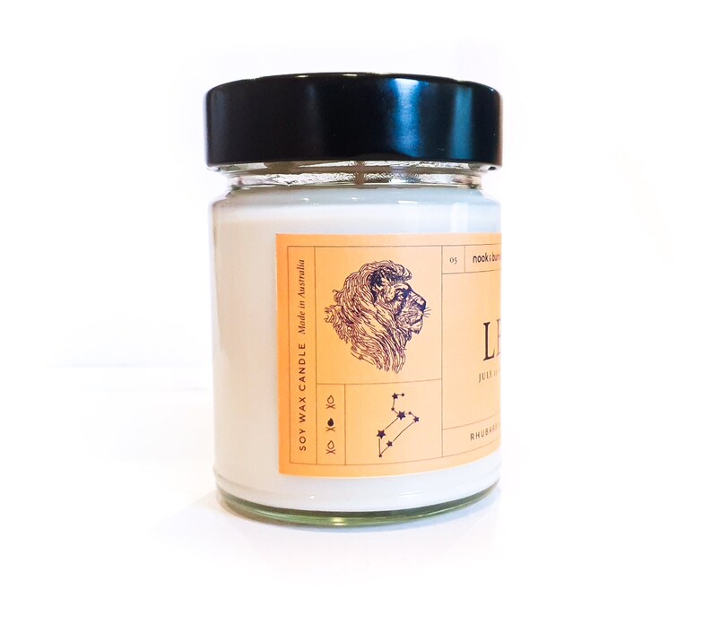 Leo Astrology Range Candle Etsy