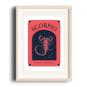 Scorpio | A4 Print - Etsy
