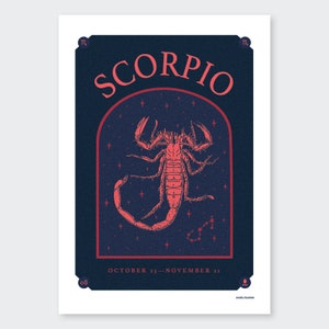Scorpio | A4 Print - Etsy