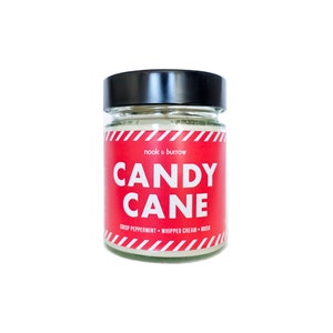 Candy Cane Christmas soy wax Candle Nook and Burrow image 1