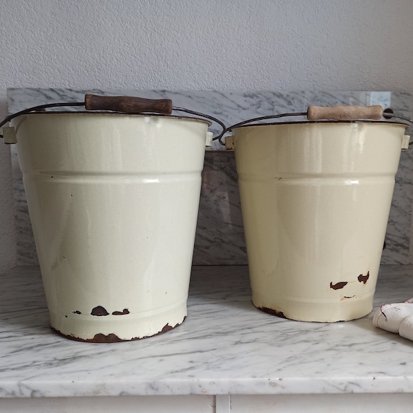 Enamel Bucket Etsy