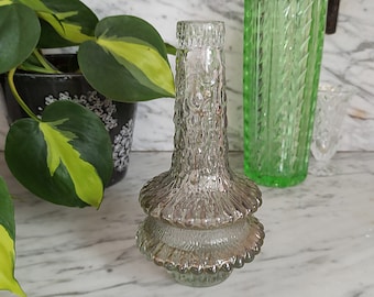 Vintage Vase / Glasvase / Pressglas / Blumenvase / Mid century