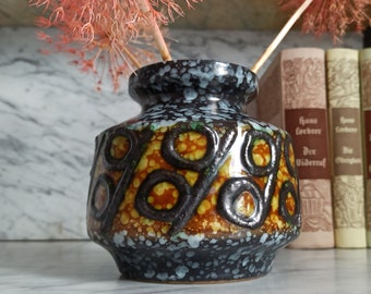 Mid Century Vase / Keramik aus Haldensleben / Fat Lava / 1970er