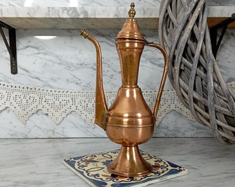 Small copper teapot / oriental teapot / copper pot / Bohemian style