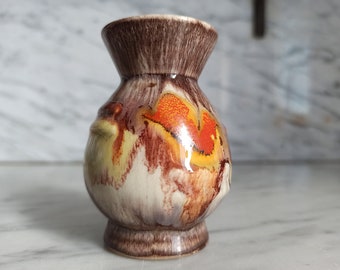 Kleine Vase mit Laufglasur / Minivase / Art Dèco  / Sammlervase aus Keramik / 1920er / StudioKeramik