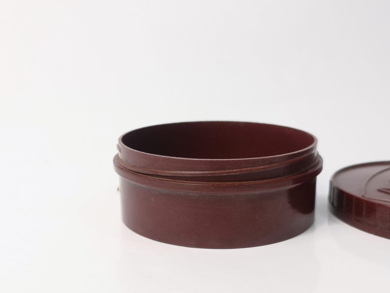 Small Tins From AGFA With Screw Lid / Bakelite Tins / Lidded Tin / Ø 6.