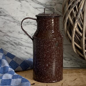 Linoows Emaille-Sahnekännchen Im Landhausstil – Kleiner Krug Für Die Küche, Nostalgisches Design