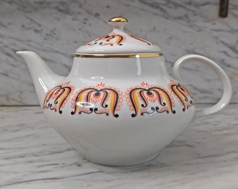 60s teapot - Lichte and Piesau porcelain - Mid Century