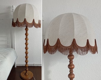 Vintage floor lamp / lamp / fringes / 80s
