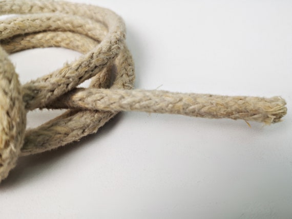 Corde ancienne courte / corde / corde de 2 m / corde à linge / plus de 2  mètres / grange ferme / rustique / matériel ancien / corde / ficelle -   France