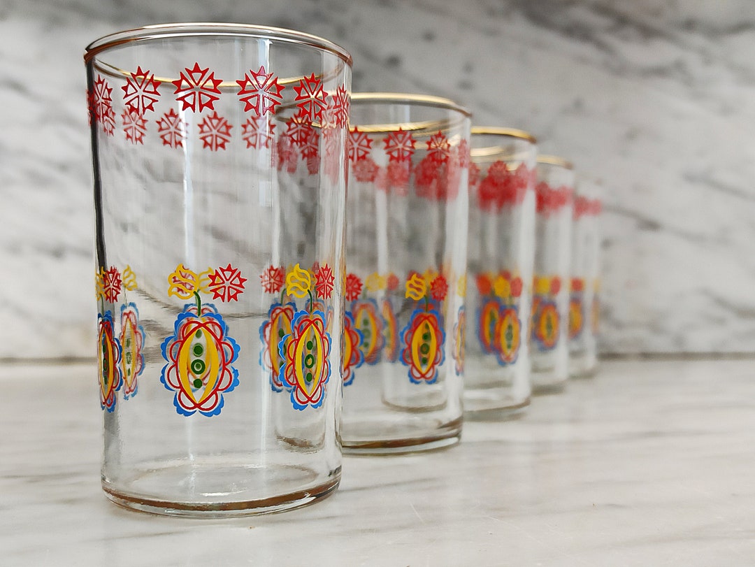 6 Small Drinking Glasses Vintage Shot Glasses Glasses Stamperl 6 Small Drinking Glasses Vintage Shot Glasses Glasses Stamperl