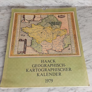 Haack Kalender 1979 / Geographischer Kartographischer Kalender