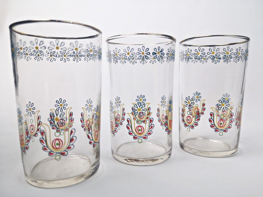 3 Small Drinking Glasses Vintage Shot Glasses Glasses Shot 3 Small Drinking Glasses Vintage Shot Glasses Glasses Shot